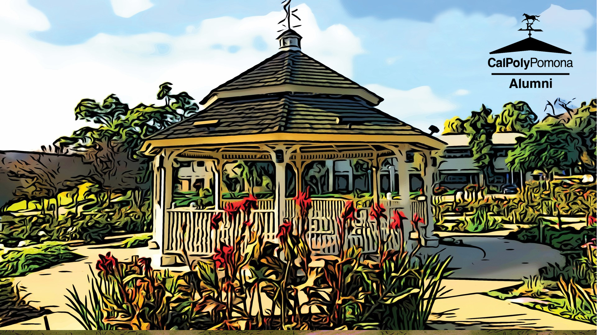 painted rose garden