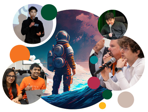 montage of photos from the event