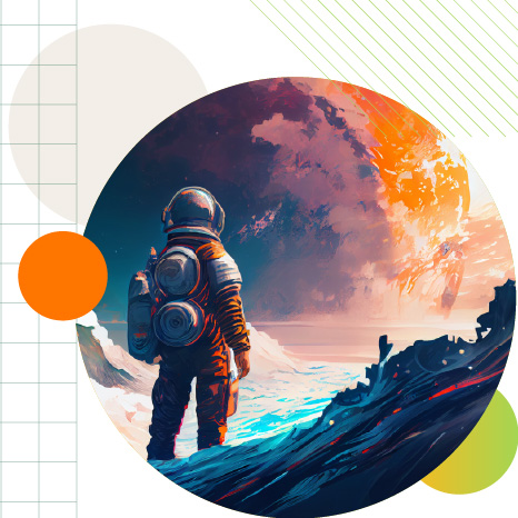 Space man (generated by ai)