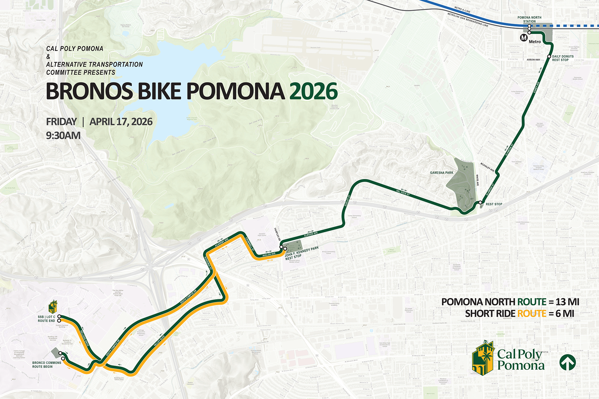 Broncos Bike Pomona 2026 Map