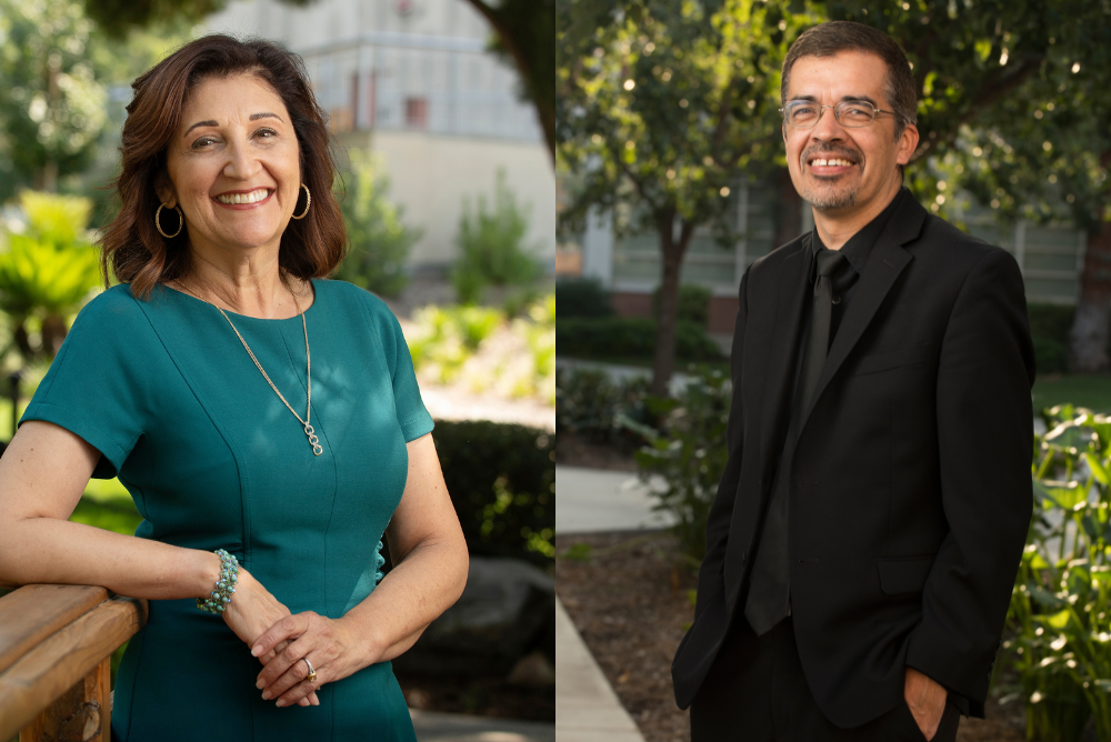 Provost Terri Gomez and Alvaro Huerta