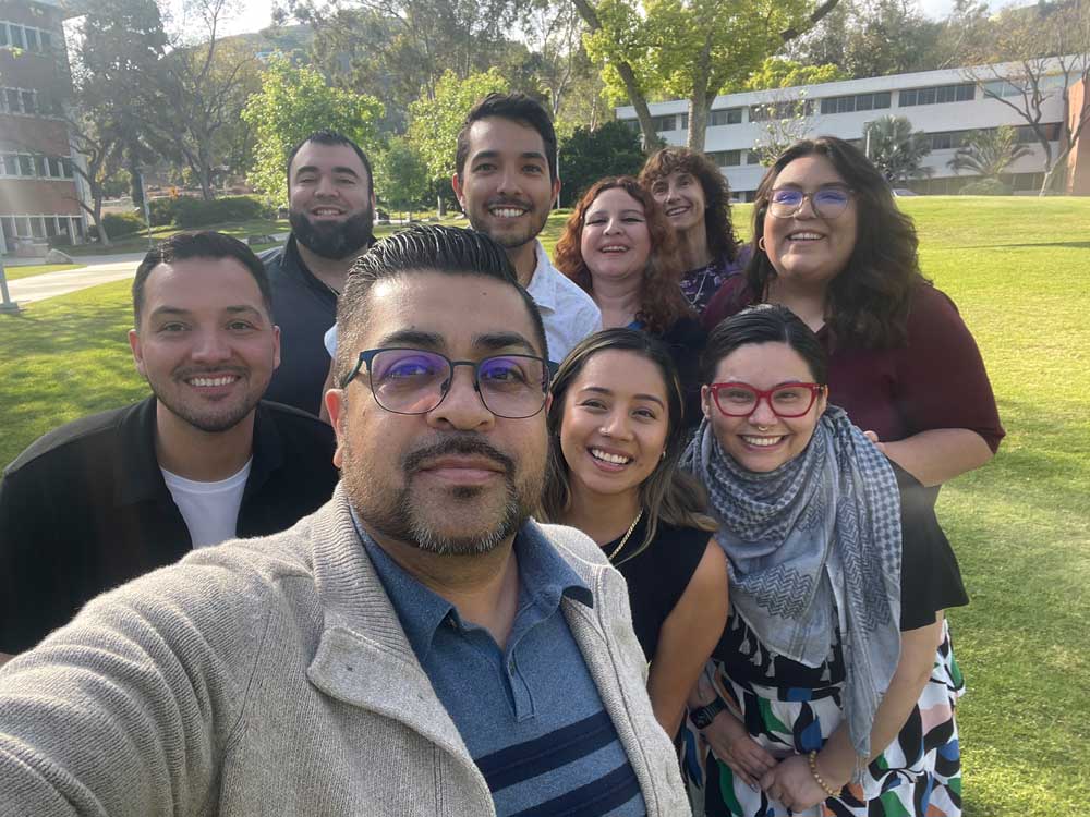 In the photo: (front row) Eligio Martinez; (second row) Jonathan Iberra, Sandra Gomez, Luz Burgos Lopez; (third row) Omar Sanchez, Jonathan Perez, Leslie Luqueno, Marialexia Zaragoza; (back row) Lisa Kessler