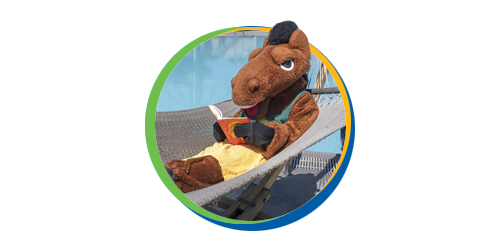 Billy Bronco relaxing on hammock