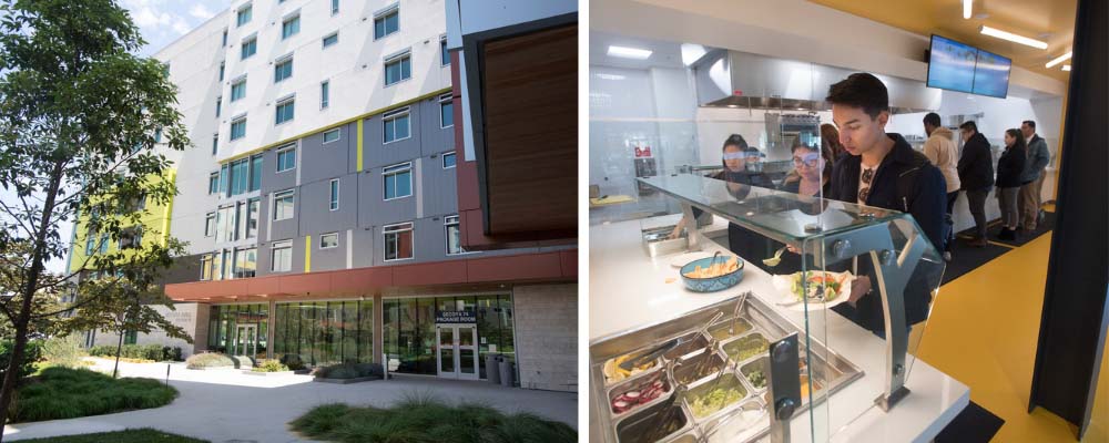 Secoya Residence Hall and CenterPointe Dining Commons