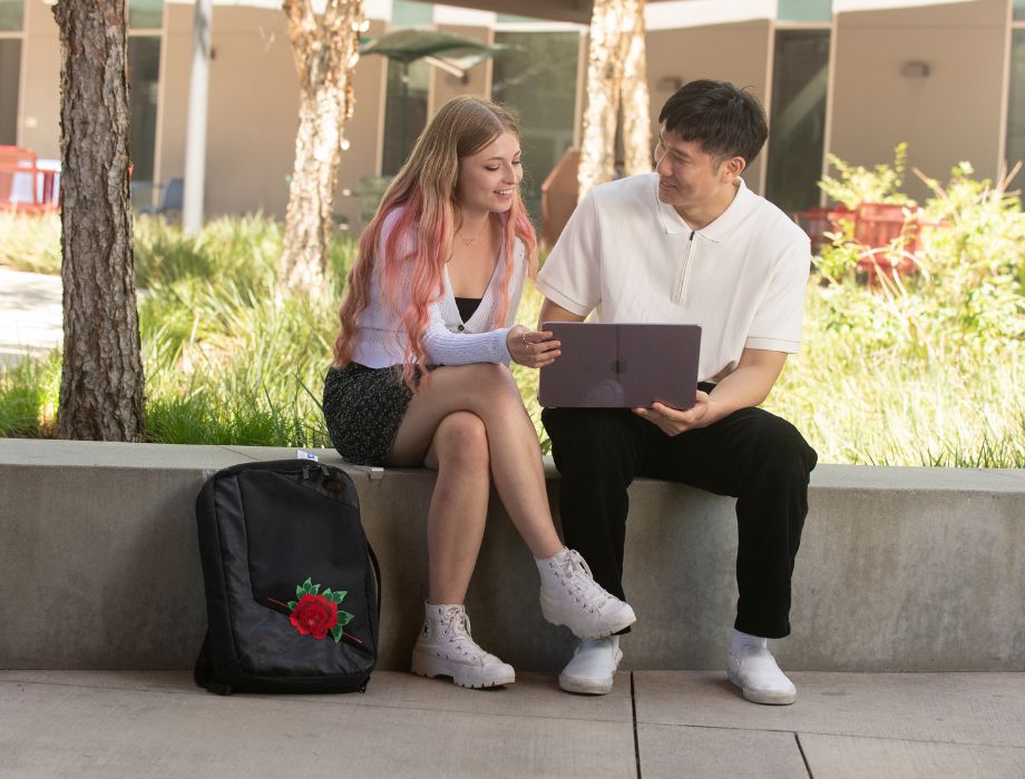Student Helping