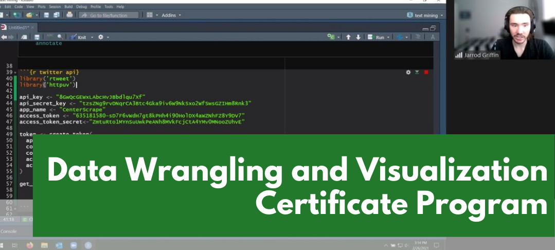 Data Wrangling and Visualization Certificate Program