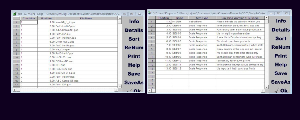 Medialab experiment editor