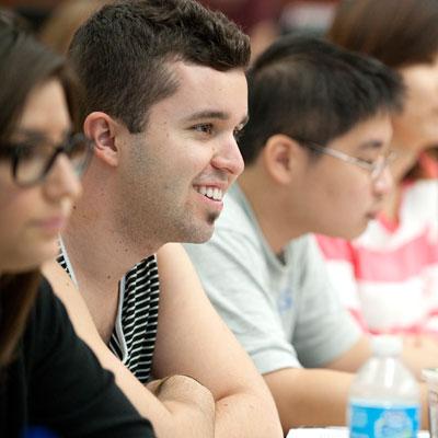 students in class listening