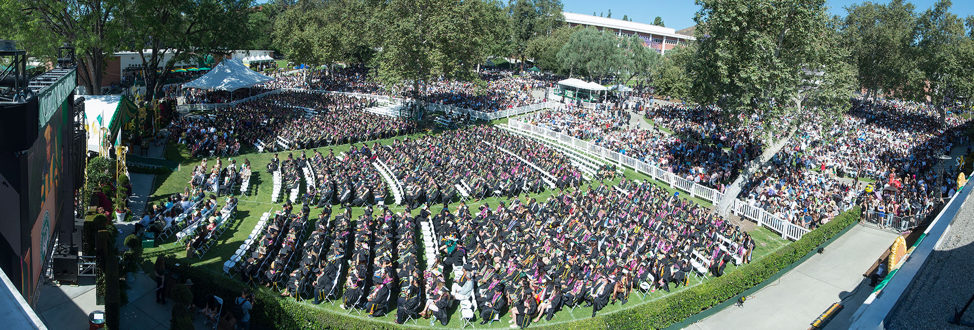 Panoramic view of CBA Commencement