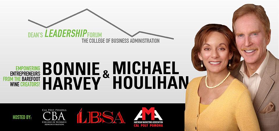 Bonnie Harvey and Michael Houlihan Dean's Leadership Forum Poster