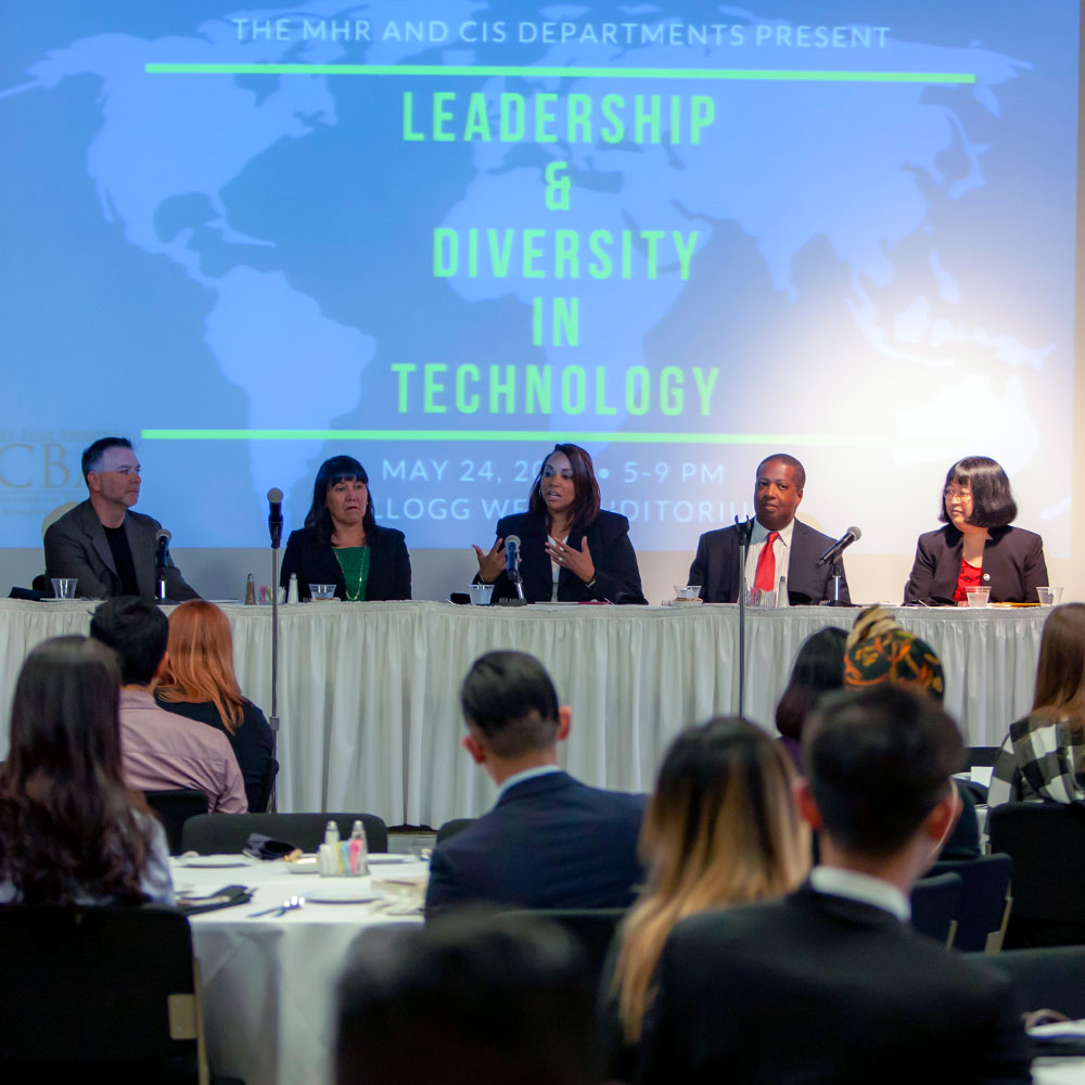 Panelists during MHR diversity conference