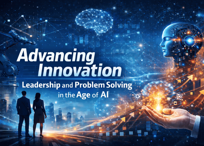 AI rendering of students working at computers in lab