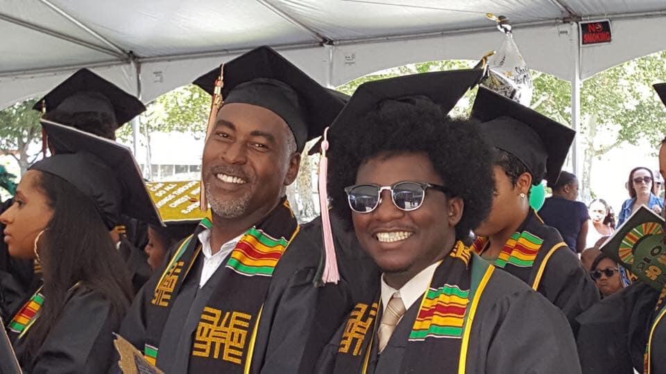 Curtis Carpenter during the graduation