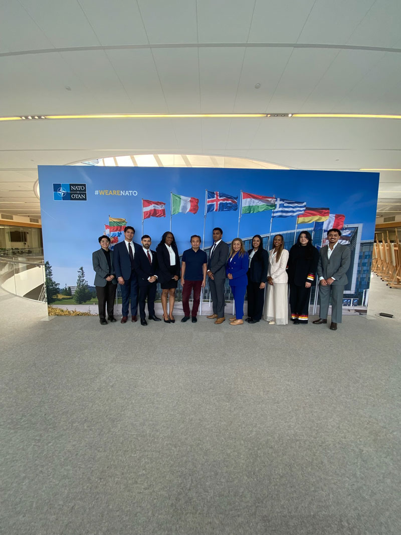 New Bridge Program fellows at NATO Headquarters in Brussels