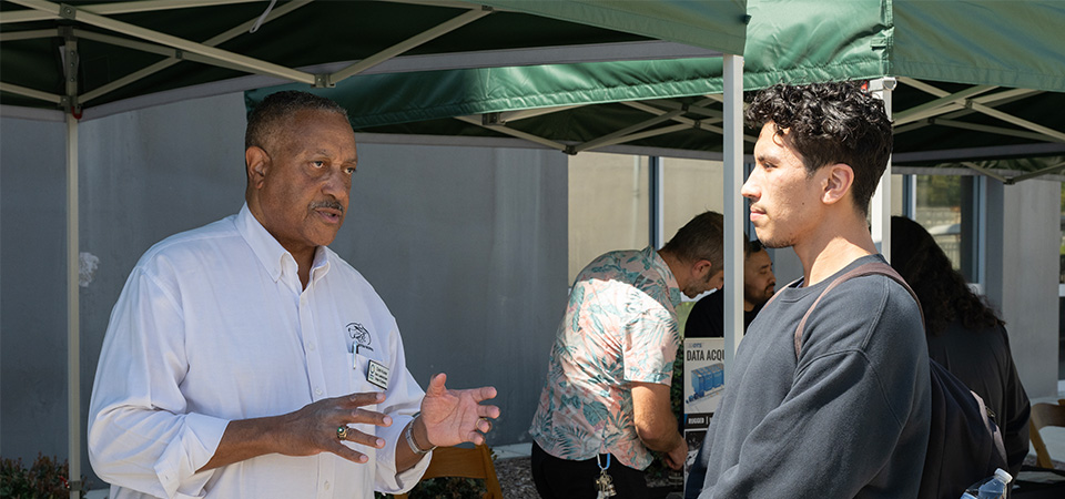 Dr. Rucker with Student