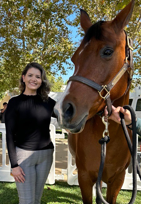 Stephany Soria with Horse