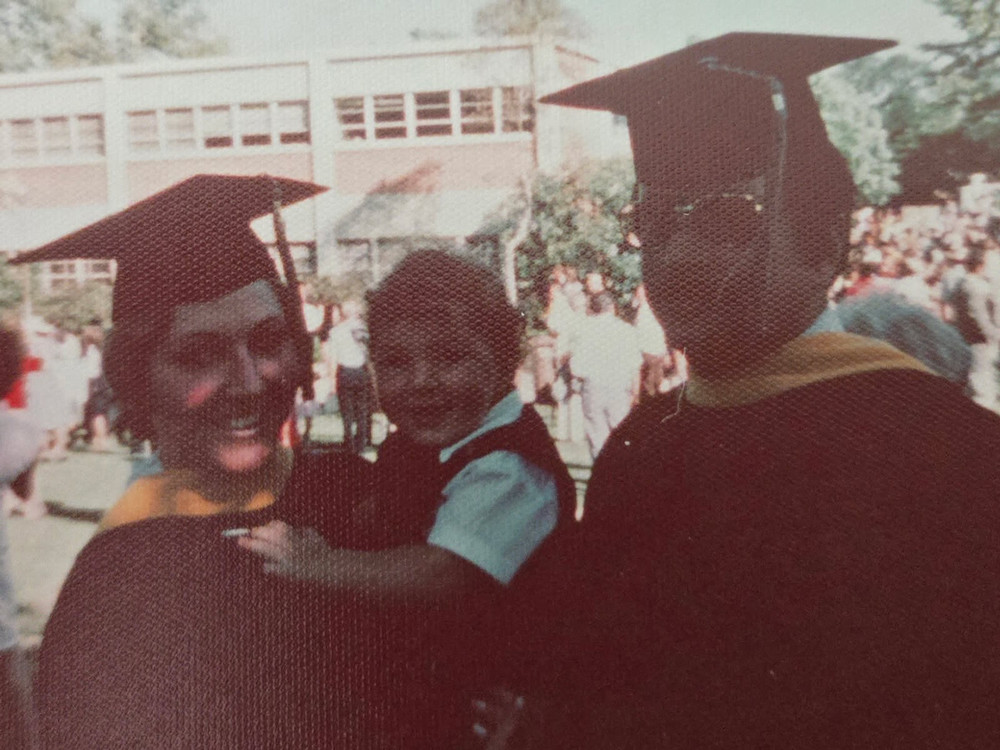 Jason Yardley with his Parents as a child