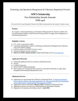 apics scholarship flyer 2022
