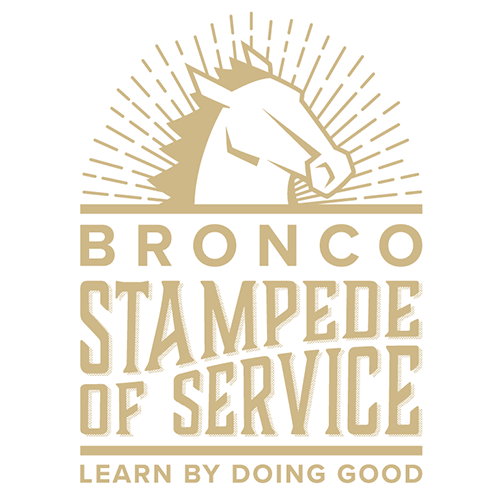 Bronco Stampede of Service logo