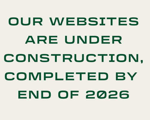 Message about website being under construction until end of 2026.