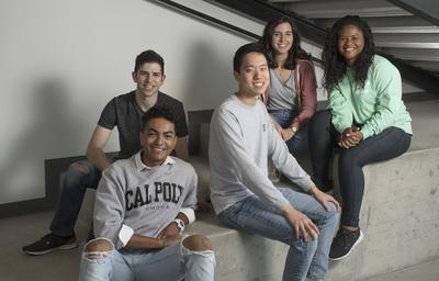 Students posing for the camera