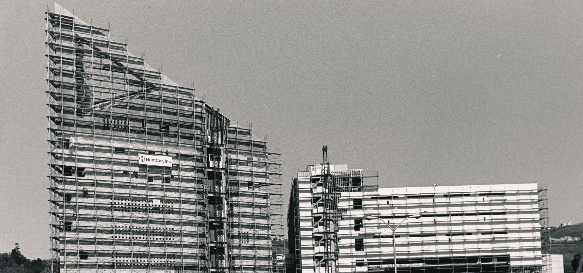 The CLA Building under construction in 1991