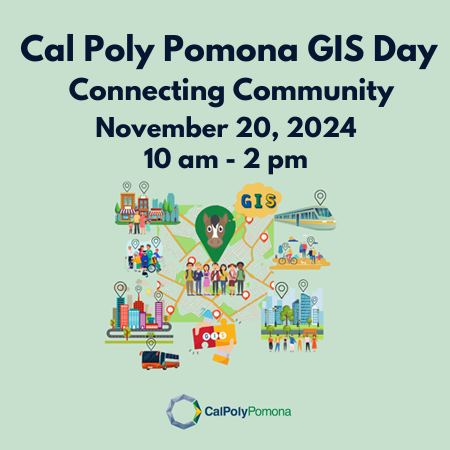 Announcement for GIS day at Cal Poly