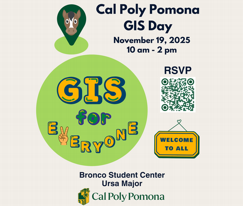 Announcement for GIS day at Cal Poly