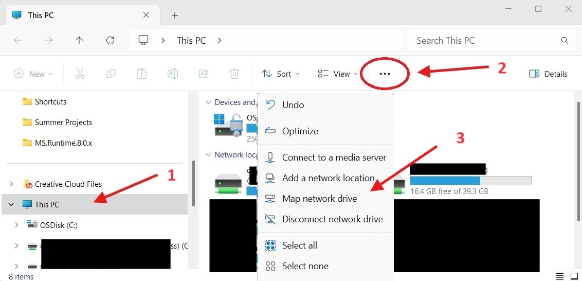 network drive configuration