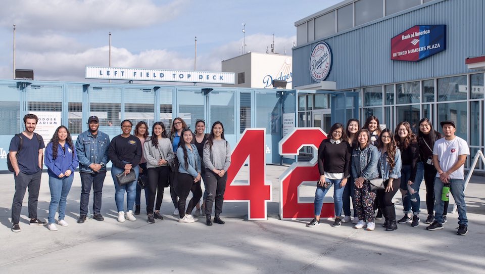 PRSSA and SPJ LA Dodgers tour