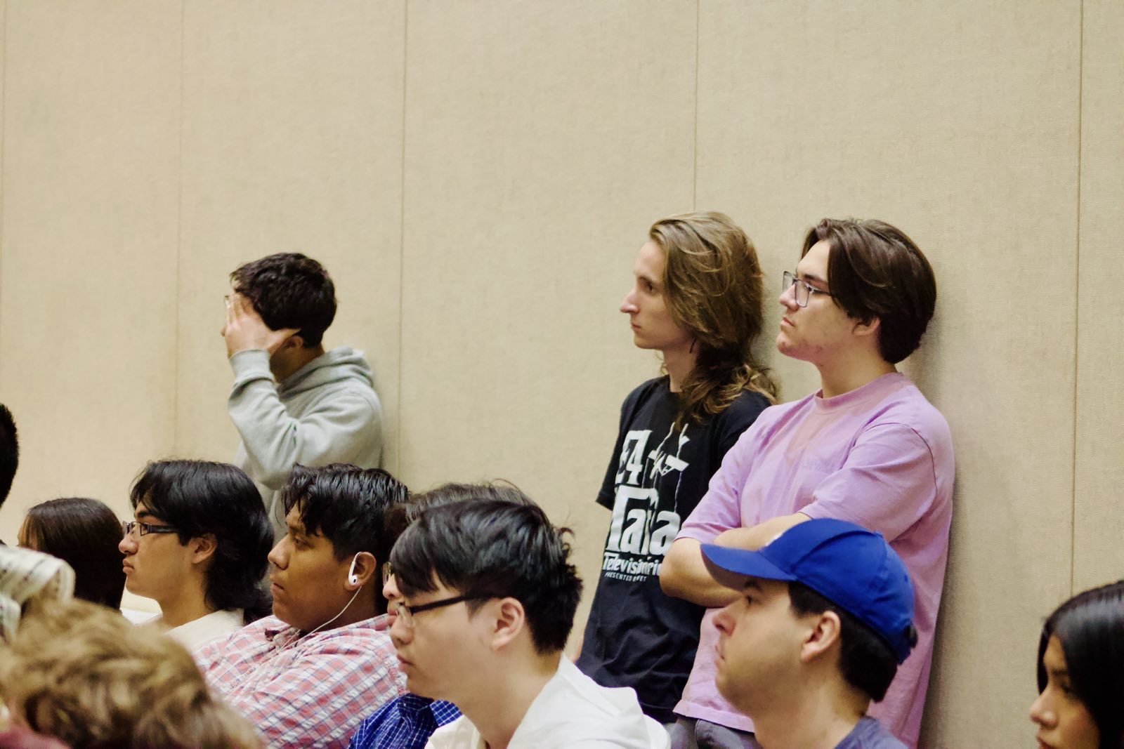 Image of students attending a lecture at The Democracy Institute