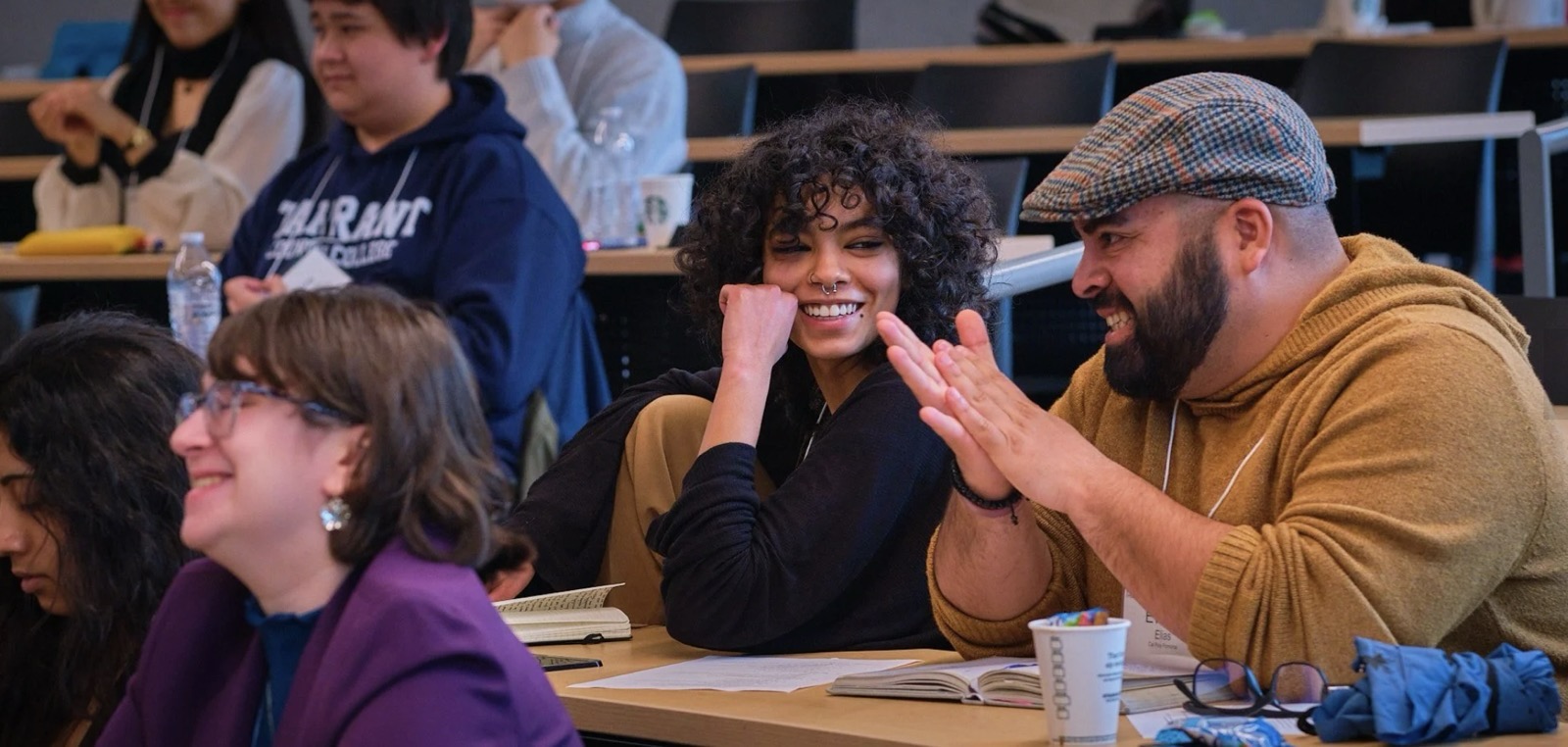 Students engaging with the Oxford Human Rights Consortium