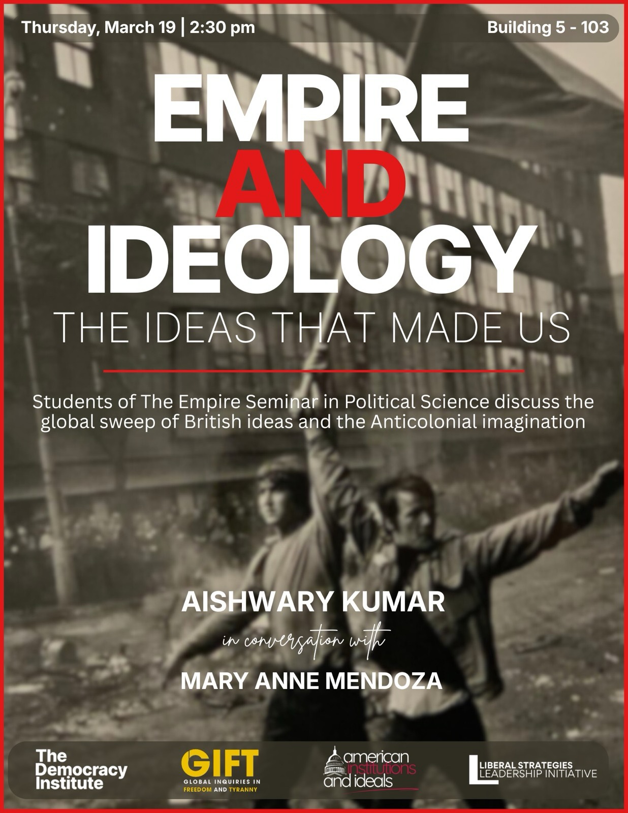 Flyer for the Empire and Ideology event