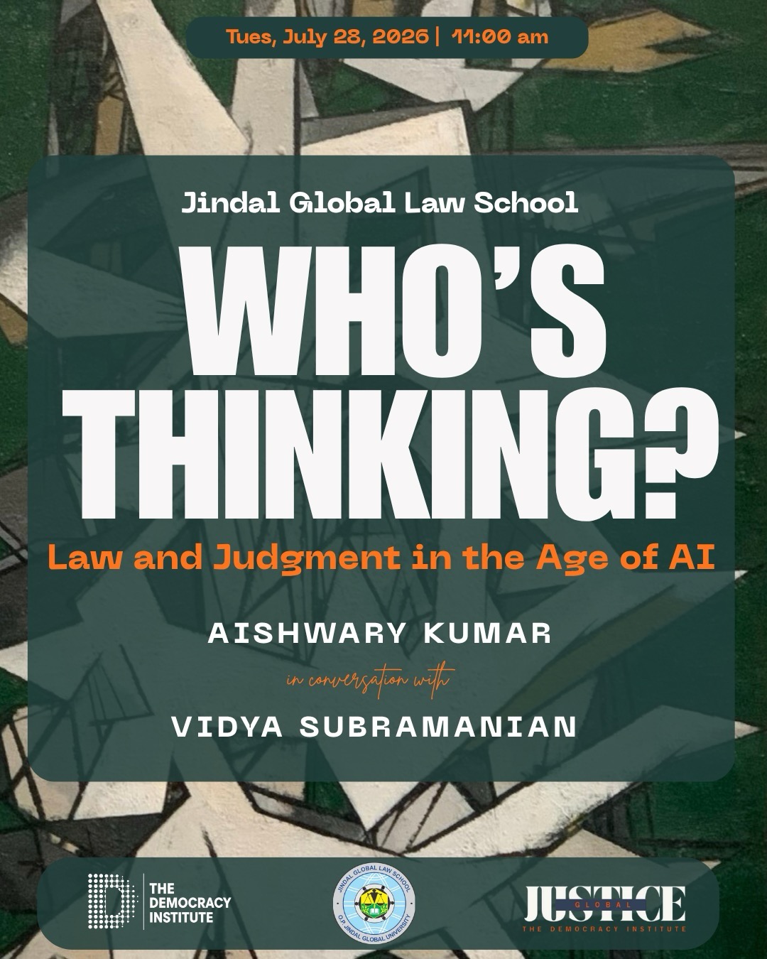 Poster of the Law and Judgement event