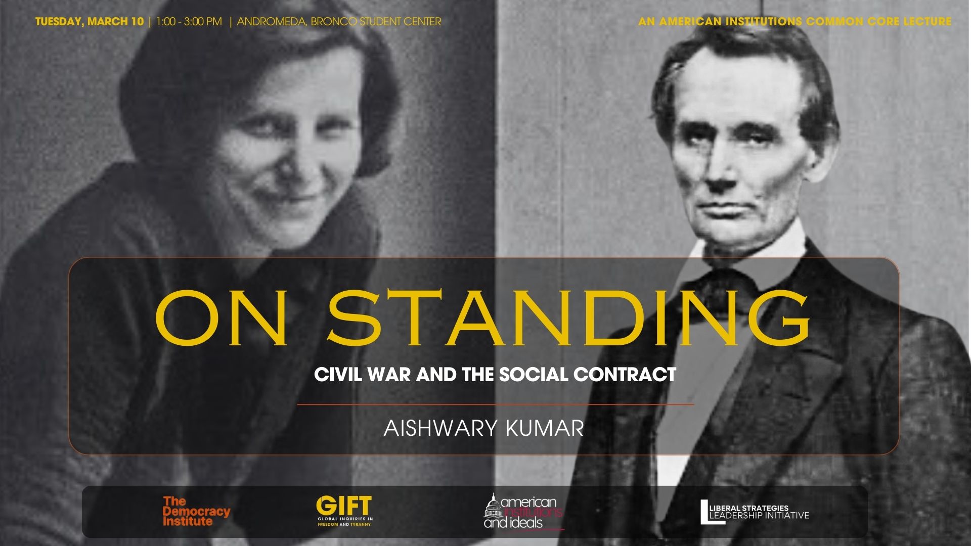 On Standing event flyer