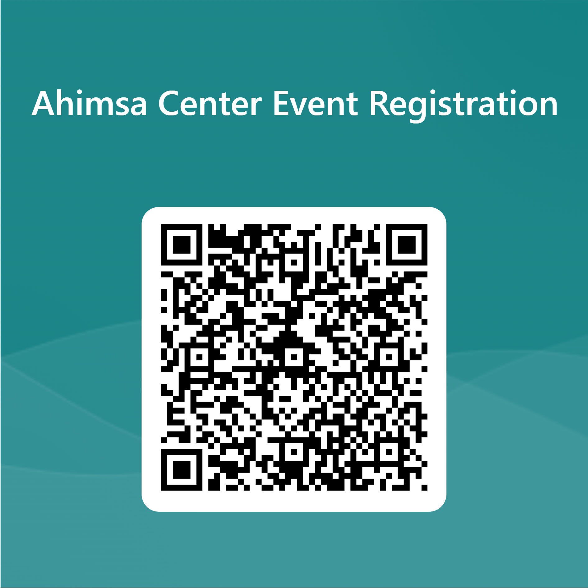 QR Code to Register for the After Life Democracy Institute Event