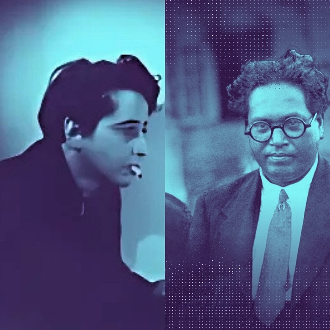 Portraits of political and moral philosophers Hannah Arendt and B R Ambedkar