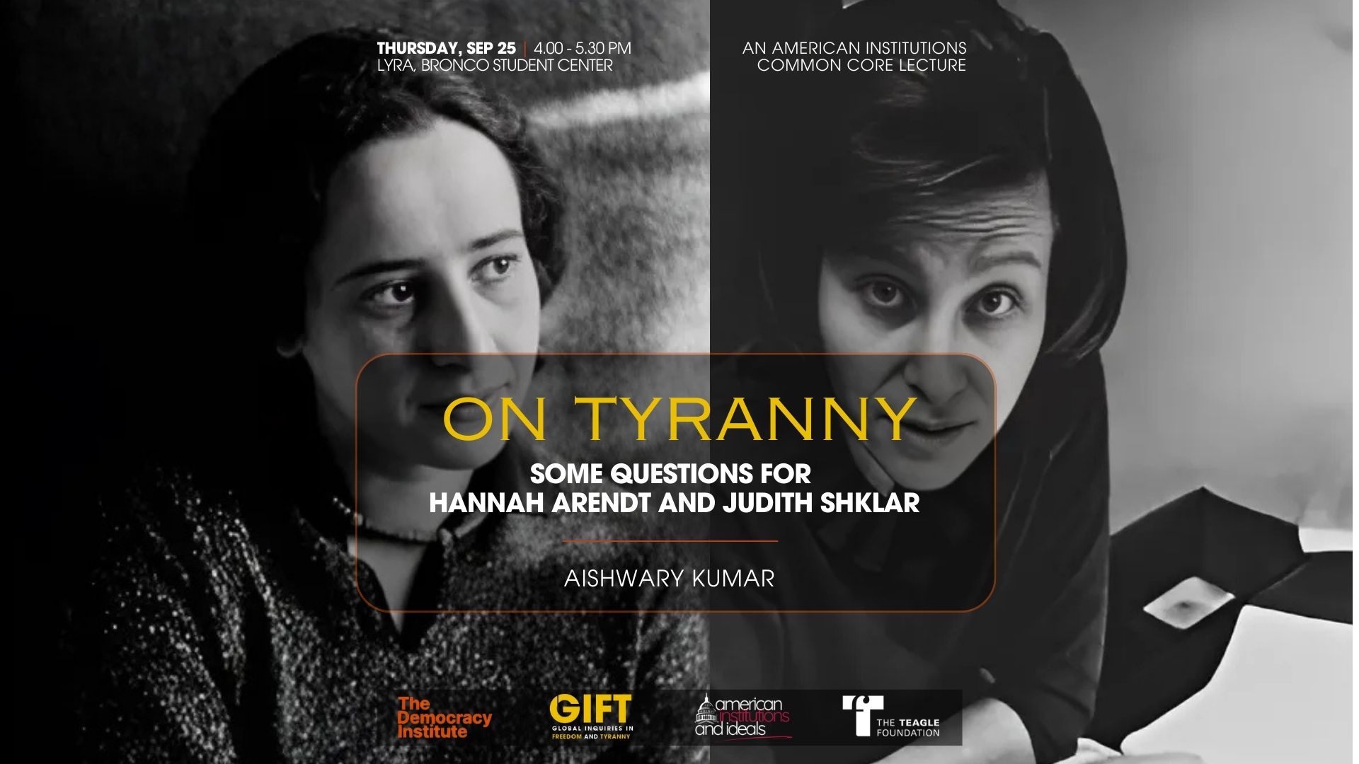 On Tyranny event flyer
