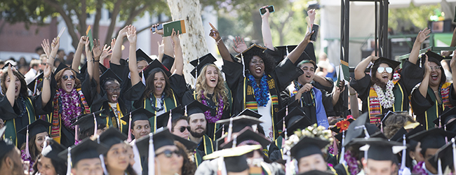 Group of CLASS Graduates in Cap & Gown