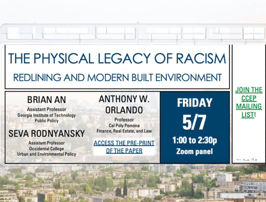 The Physical Legacy of Racism: How Redlining Cemented the Modern Built Environment
