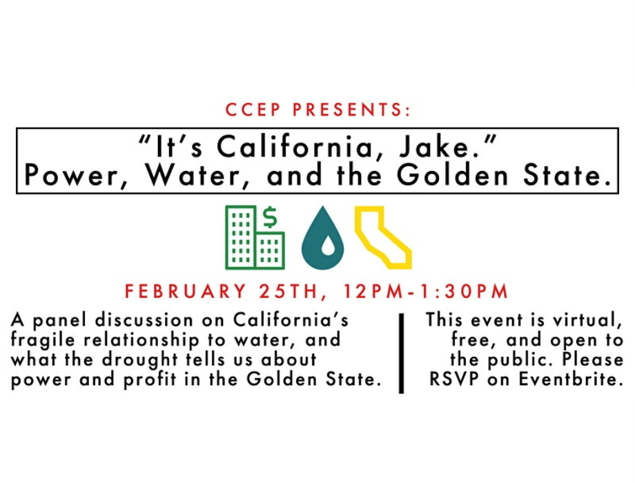 "It's California, Jake." Power, Water, and the Golden State