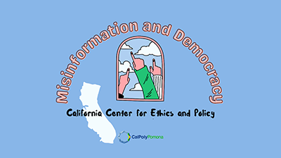 flyer for Misinformation and Democracy event