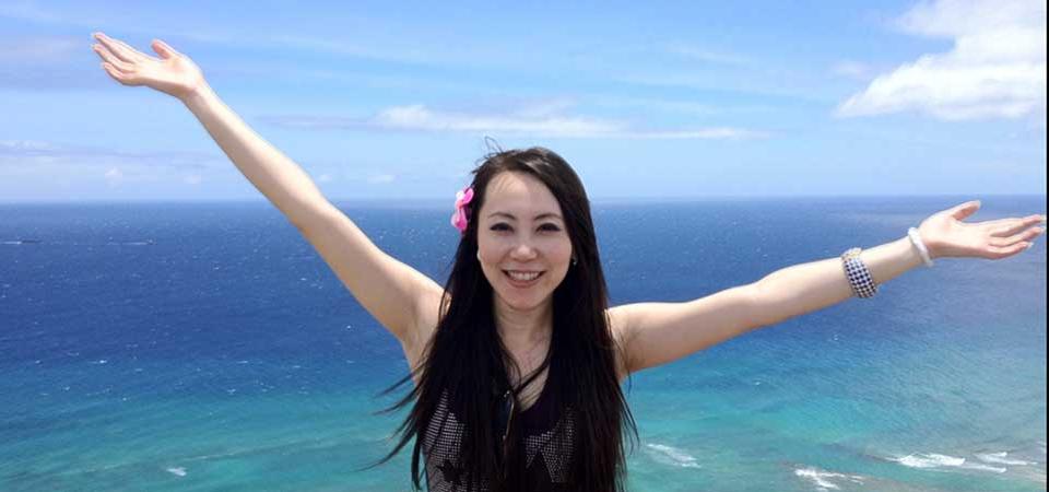 Dr. Kun Chen on the beach