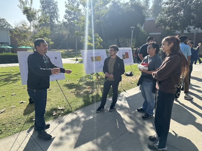 Students presenting projects