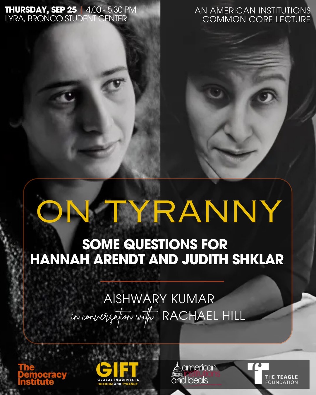 Flyer for Sept 25 discussion