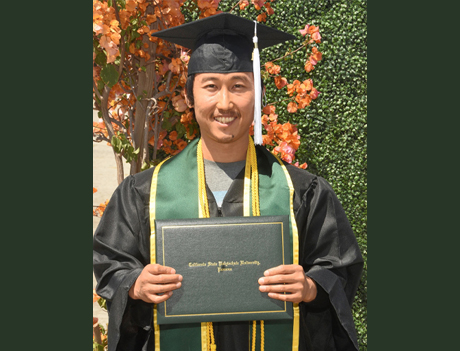 John Lee in Cap & Gown 