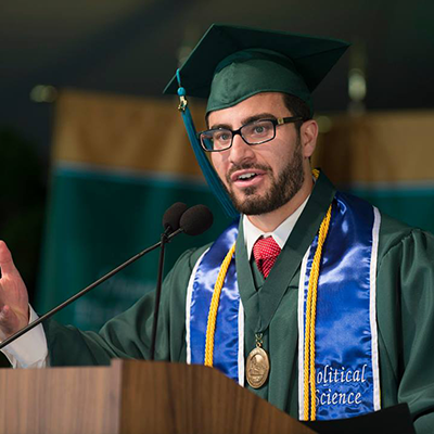 Exceptional Political Science student gives commencement speech