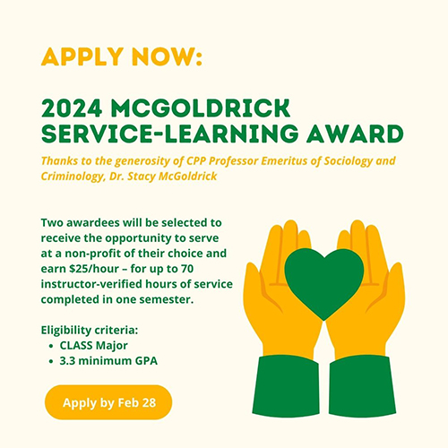 Flyer for McGoldrick Award 2024