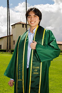 Stephen Ko in graduation gown