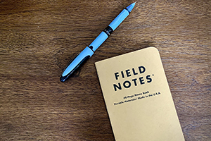 pen and field notes notebook